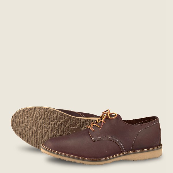 Red Wing Mens Weekender – Rough & Tough Leather - Oxford Brown - 2961EZXYH